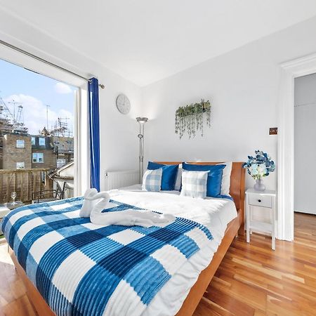 Balcony Blue Theme 1 Bedroom Central London Luxury Flat Near Hyde Park! Accommodates Up To 6! Double Sofa Bed And Next To Station! المظهر الخارجي الصورة